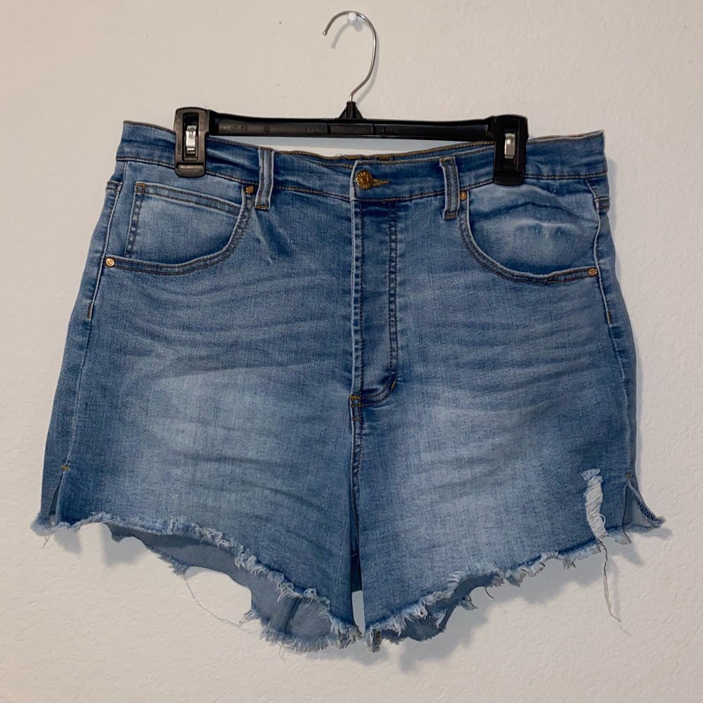 High Waisted Denim Shorts